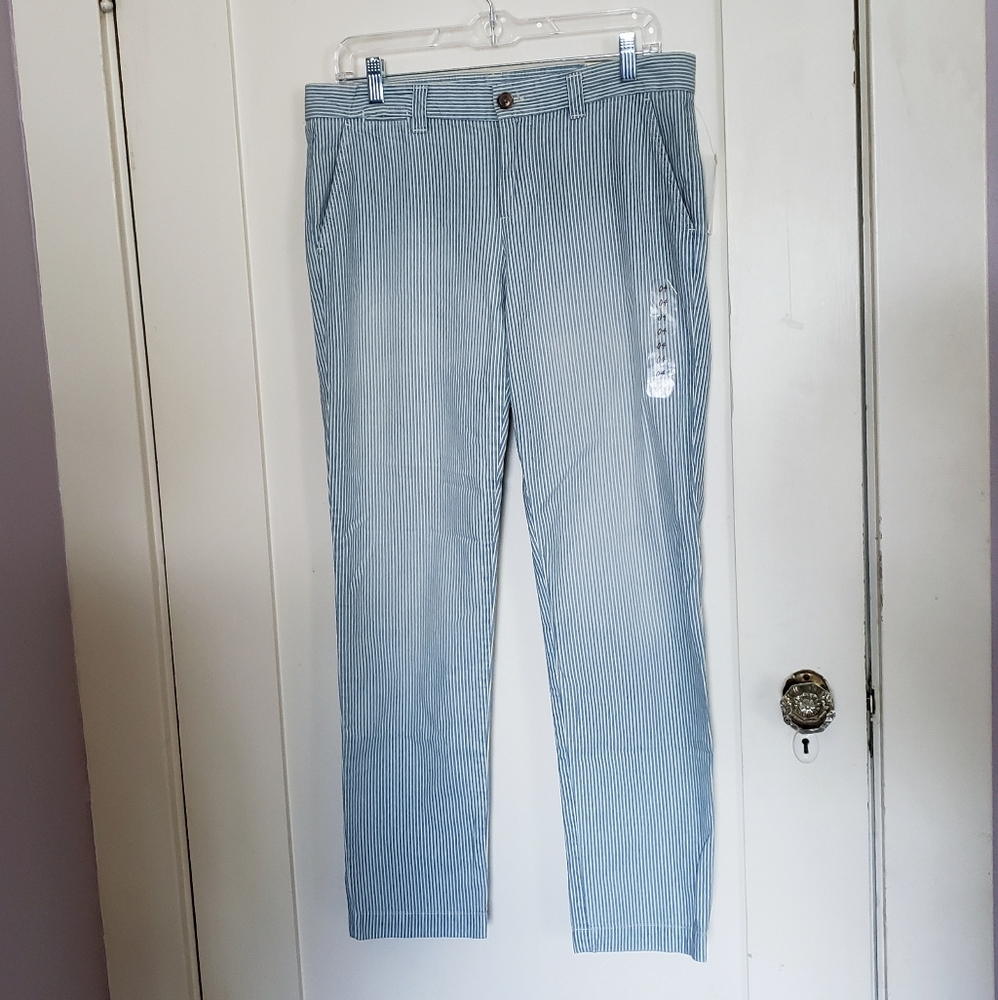 gap pinstripe khakis